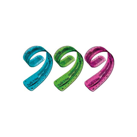REGLA FLEXIBLE MAPED TWIST 15cm