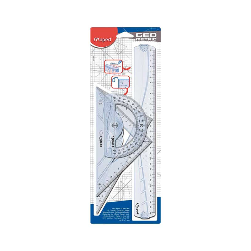 MAXI KIT MAPED GEOMETRÍA 4 PIEZAS MAXI KIT MAPED GEOMETRÍA 4 PIEZAS