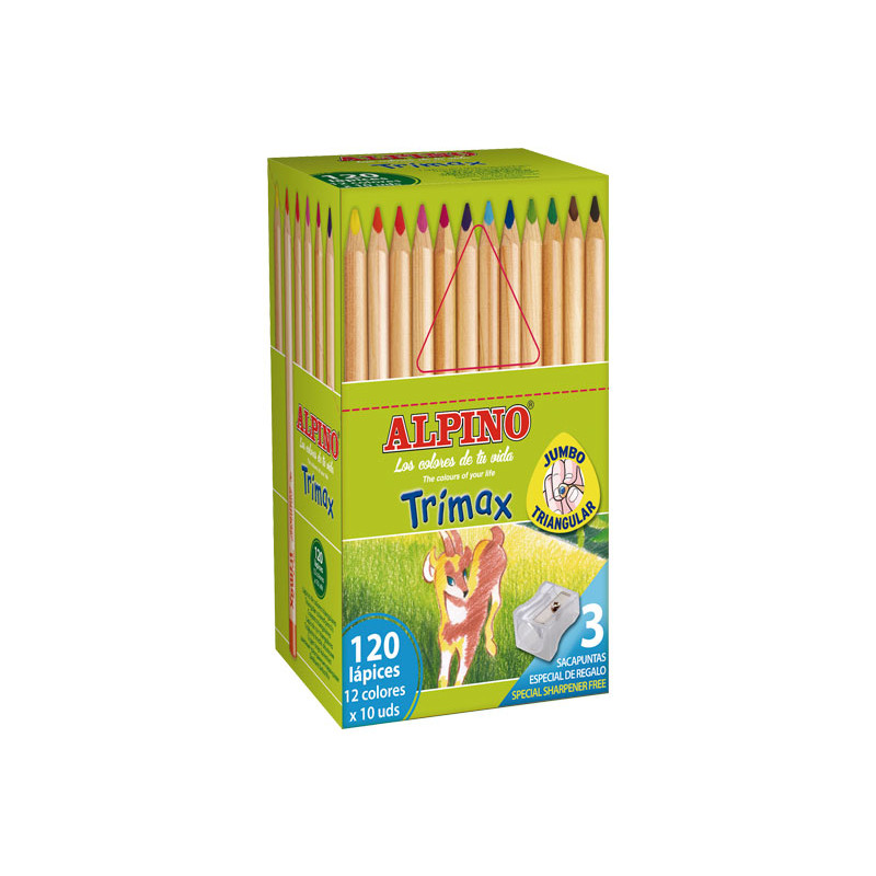 CAJA 120 LÁPICES ALPINO TRIMAX CAJA 120 LÁPICES ALPINO TRIMAX