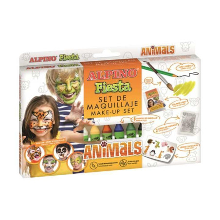 SET MAQUILLAJE FACIAL ALPINO "FIESTA: ANIMALES"