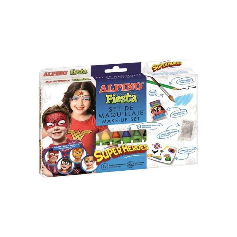 SET MAQUILLAJE FACIAL ALPINO "FIESTA: SUPERHEROES"