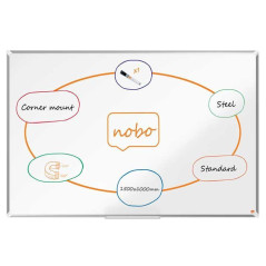 PIZARRA BLANCA NOBO PREMIUM PLUS 150x100cm ACERO LACADO
