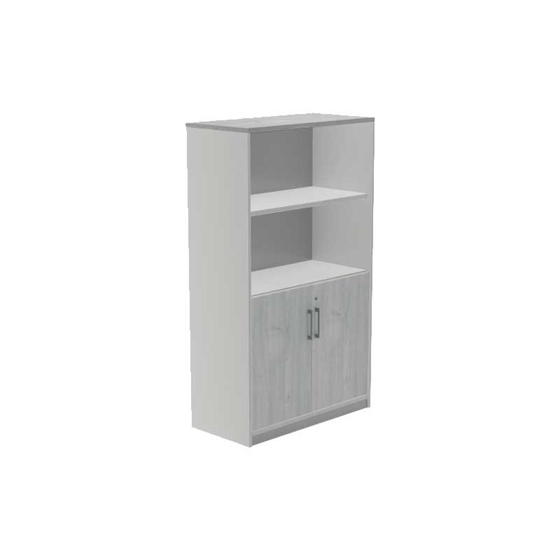 ARMARIO MADERA ROCADA "STORE" 156x90cm PUERTAS BAJAS GRIS