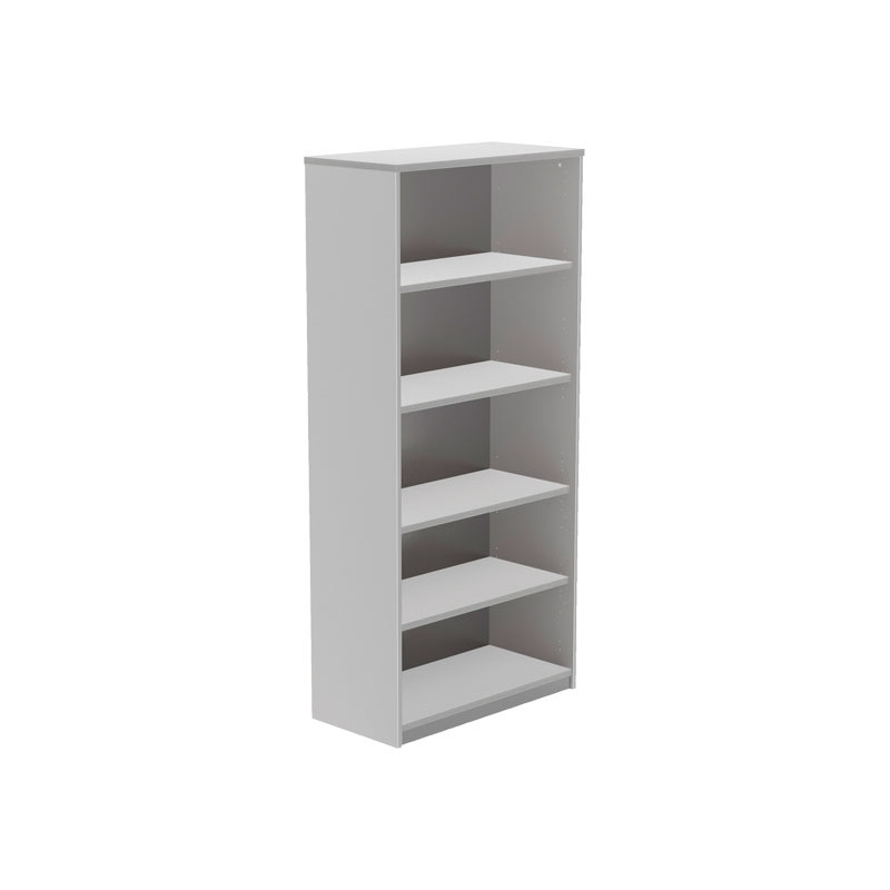 ARMARIO MADERA ROCADA "STORE" 195x90cm LIBRERÍA GRIS