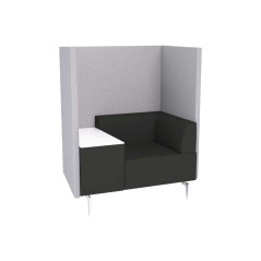 SOFÁ ROCADA SOFT SEATING INDIVIDUAL CON MESA