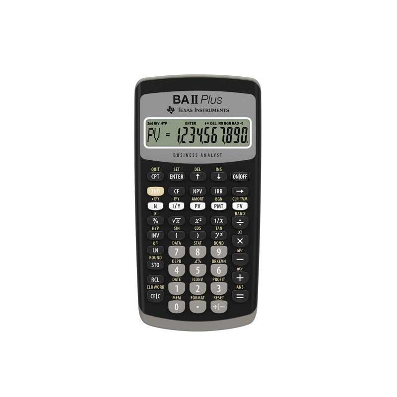 CALCULADORA FINANCIERA TEXAS INSTRUMENTS "BA II PLUS™" CALCULADORA FINANCIERA TEXAS INSTRUMENTS "BA II PLUS™"