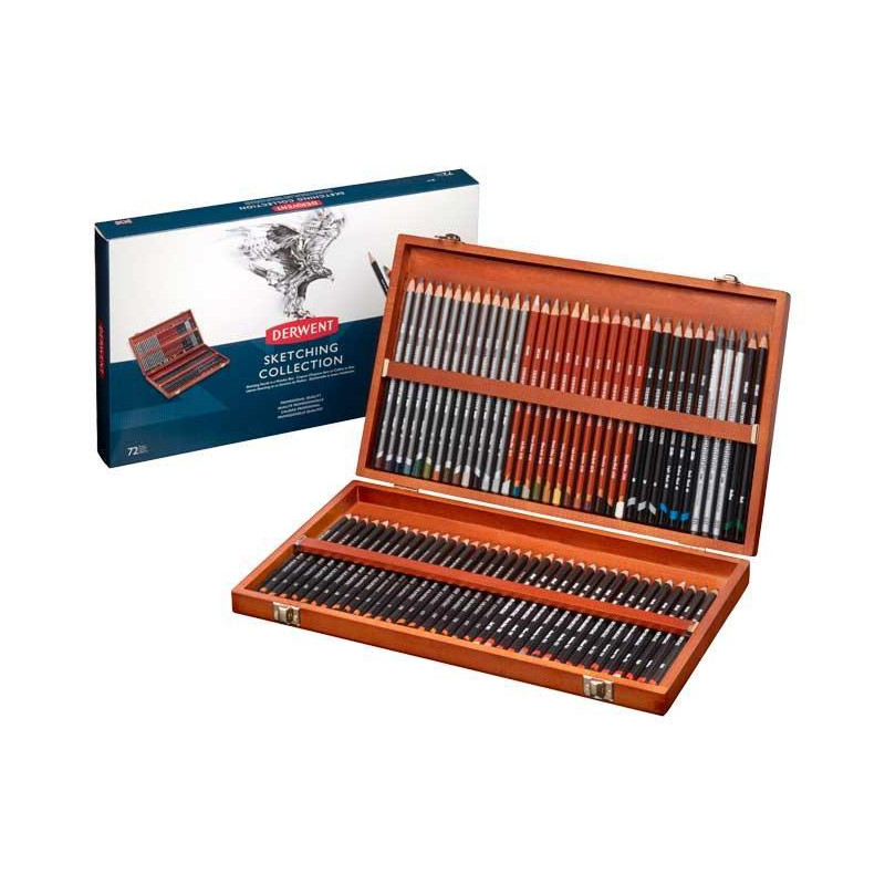 CAJA DE MADERA 72 LÁPICES DERWENT "SKETCHING" CAJA DE MADERA 72 LÁPICES DERWENT "SKETCHING"