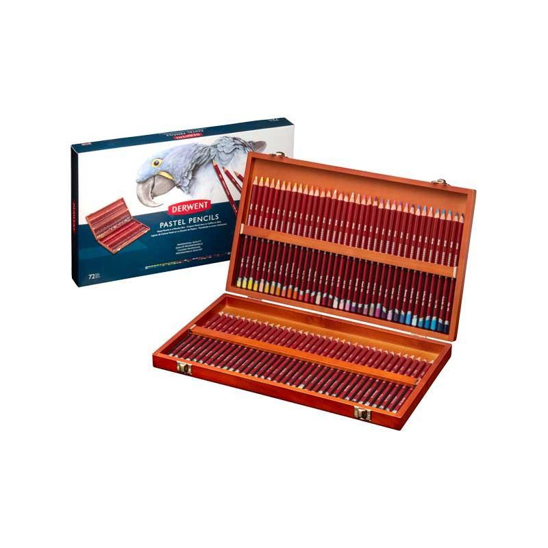 CAJA DE MADERA 72 LÁPICES DERWENT "PASTEL" CAJA DE MADERA 72 LÁPICES DERWENT "PASTEL"