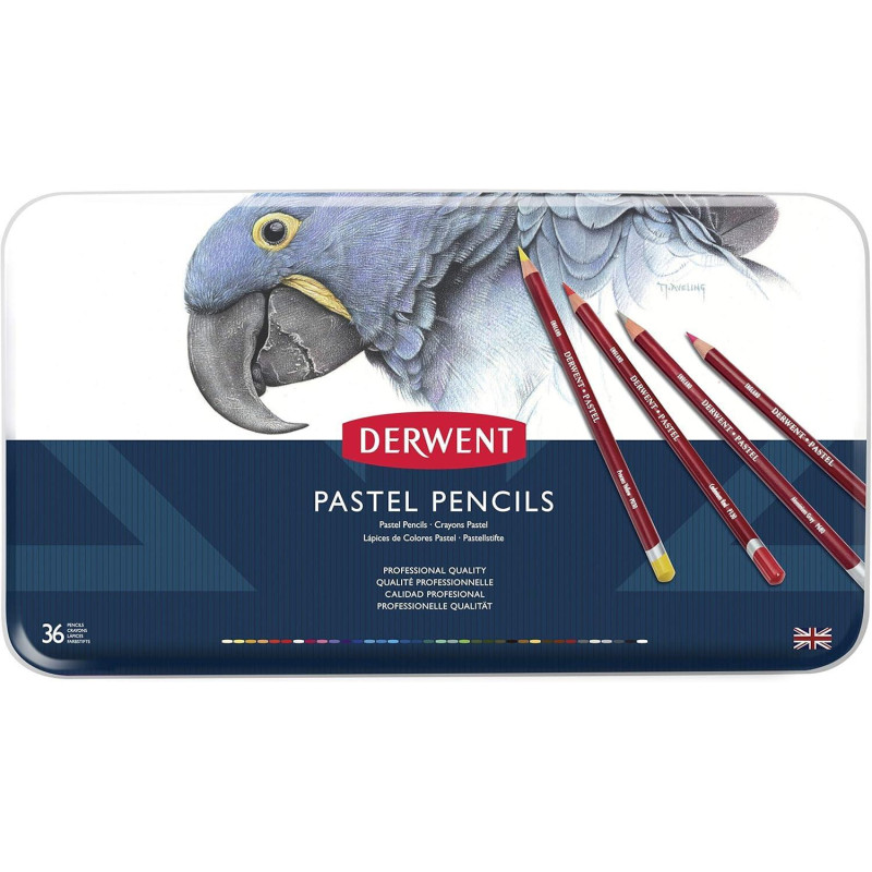 CAJA DE METAL 36 LÁPICES DERWENT "PASTEL" CAJA DE METAL 36 LÁPICES DERWENT "PASTEL"