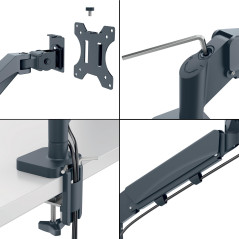 BRAZO PARA MONITOR LEITZ ERGO SPACE SAVING