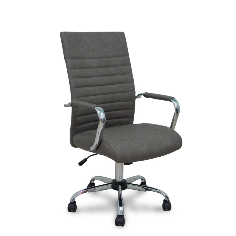 SILLA OPTI527 CROMADA SÍMILPIEL CON BRAZOS FIJOS SILLA OPTI527 CROMADA SÍMILPIEL CON BRAZOS FIJOS