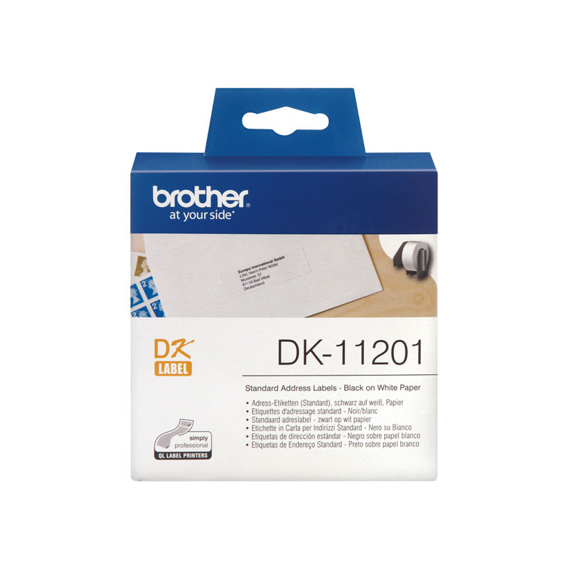ROLLO 400 ETIQUETAS BROTHER DK11201 29 x 90 mm ROLLO 400 ETIQUETAS BROTHER DK11201 29 x 90 mm
