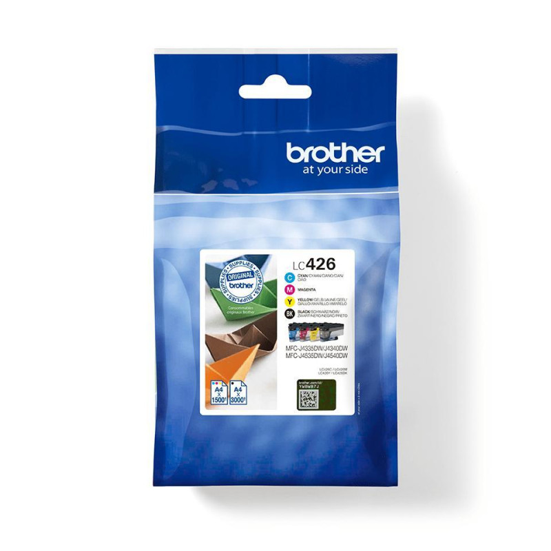 RAINBOW PACK 4 COLORES ORIGINAL BROTHER LC-426 RAINBOW PACK 4 COLORES ORIGINAL BROTHER LC-426
