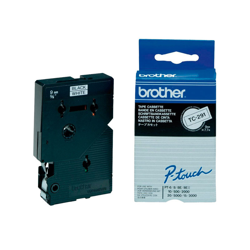 CINTA BROTHER LAMINADA TC-291 9mmx7,7m CINTA BROTHER LAMINADA TC-291 9mmx7,7m