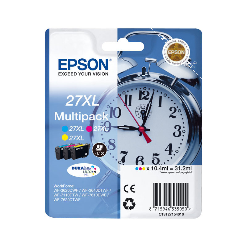 MULTIPACK INKJET EPSON ORIGINAL Nº27 XL MULTIPACK INKJET EPSON ORIGINAL Nº27 XL