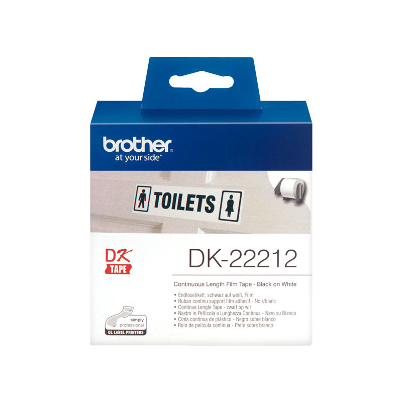 CINTA CONTINUA BROTHER DK22212 62mm PELÍCULA PLÁSTICA CINTA CONTINUA BROTHER DK22212 62mm PELÍCULA PLÁSTICA