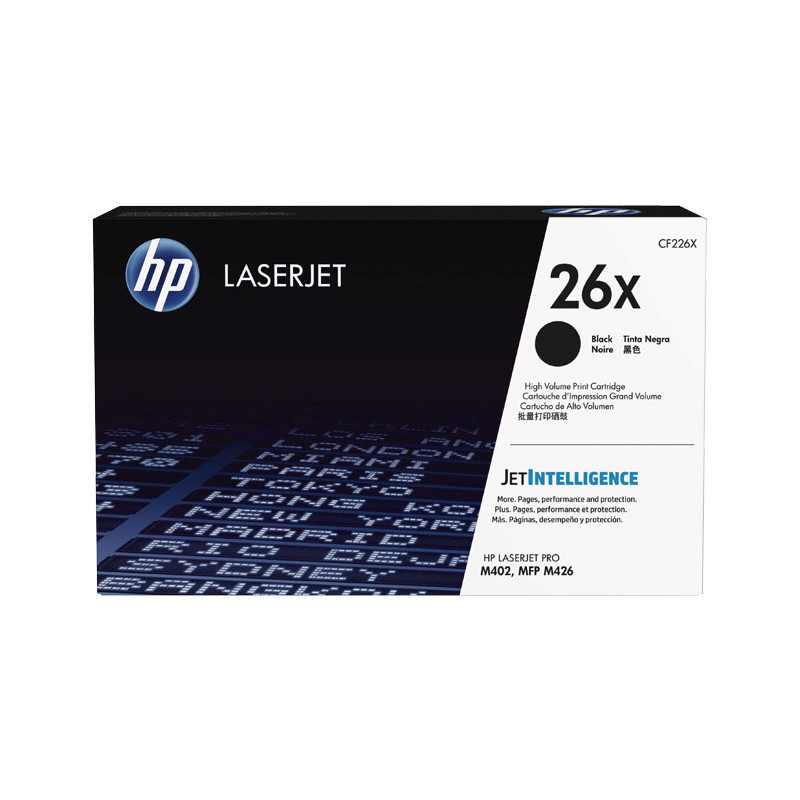 CARTUCHO DE TÓNER ORIGINAL LASERJET HP 26X DE ALTA CAPACIDAD CARTUCHO DE TÓNER ORIGINAL LASERJET HP 26X DE ALTA CAPACIDAD