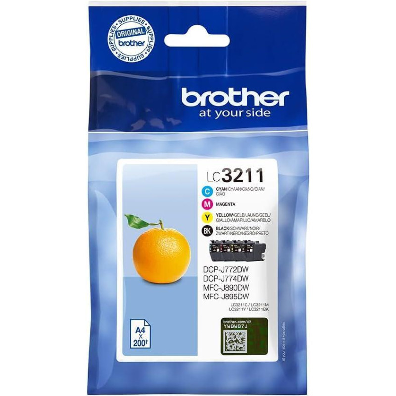 RAINBOW PACK 4 INKJET ORIGINAL BROTHER LC3211VAL RAINBOW PACK 4 INKJET ORIGINAL BROTHER LC3211VAL