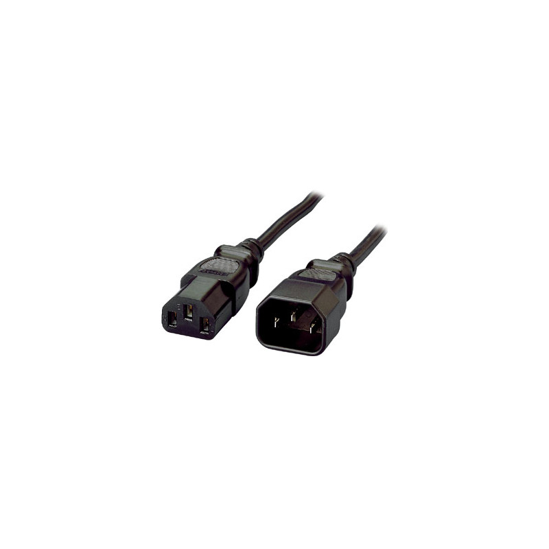 112100 CABLE DE TRANSMISIÓN NEGRO 1,8 M C13 ACOPLADOR C14 ACOPLADOR