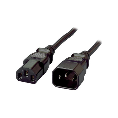 112100 CABLE DE TRANSMISIÓN NEGRO 1,8 M C13 ACOPLADOR C14 ACOPLADOR