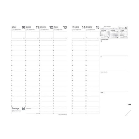 AGENDA 2026 QUOVADIS "TOSCANA: MINISTRE" SEMANA VISTA VERTICAL 16x24cm CATALÁN