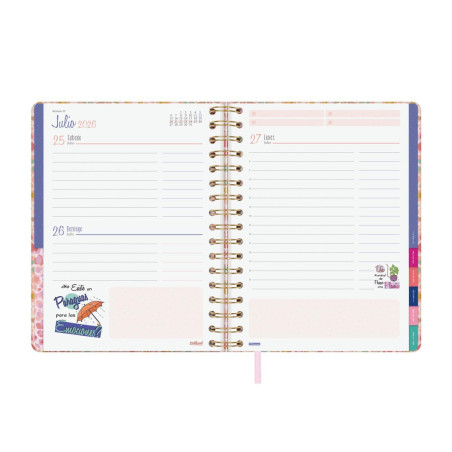 AGENDA 2026 FINOCAM "TALKUAL: ORO" DÍA PÁGINA 15,5x21,7cm