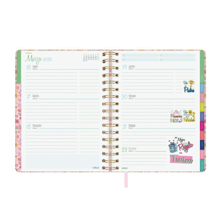 AGENDA 2026 FINOCAM "TALKUAL: IDEAS" SEMANA VISTA 15,5x21,7cm