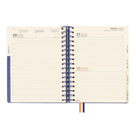 AGENDA 2026 FINOCAM "TEMPUS" DÍA PÁGINA 15,5x21,7cm