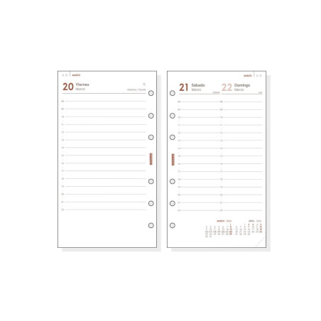 RECAMBIO ANUALIDAD 2026 FINOCAM "OPEN: R498" DÍA PÁGINA CASTELLANO