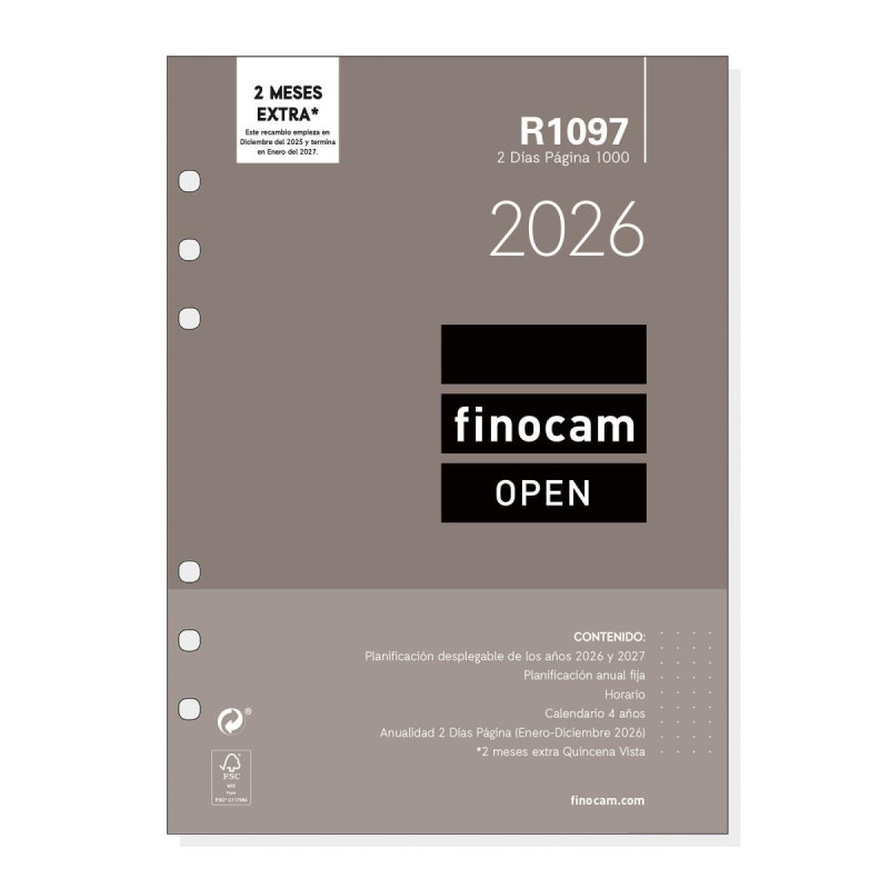 RECAMBIO ANUALIDAD 2026 FINOCAM "OPEN: R1097" 2 DÍAS PÁGINA CASTELLANO RECAMBIO ANUALIDAD 2026 FINOCAM "OPEN: R1097" 2 DÍAS PÁGINA CASTELLANO