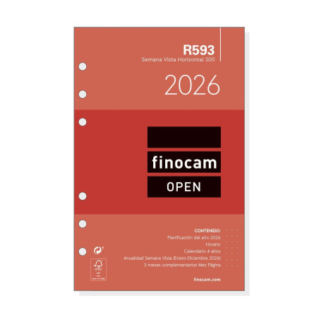 RECAMBIO ANUALIDAD 2026 FINOCAM "OPEN: R593" SEMANA VISTA CASTELLANO