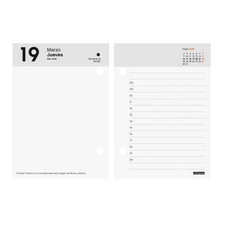 CALENDARIO 2026 FINOCAM "TACO SOBREMESA" 8,5x12cm CASTELLANO