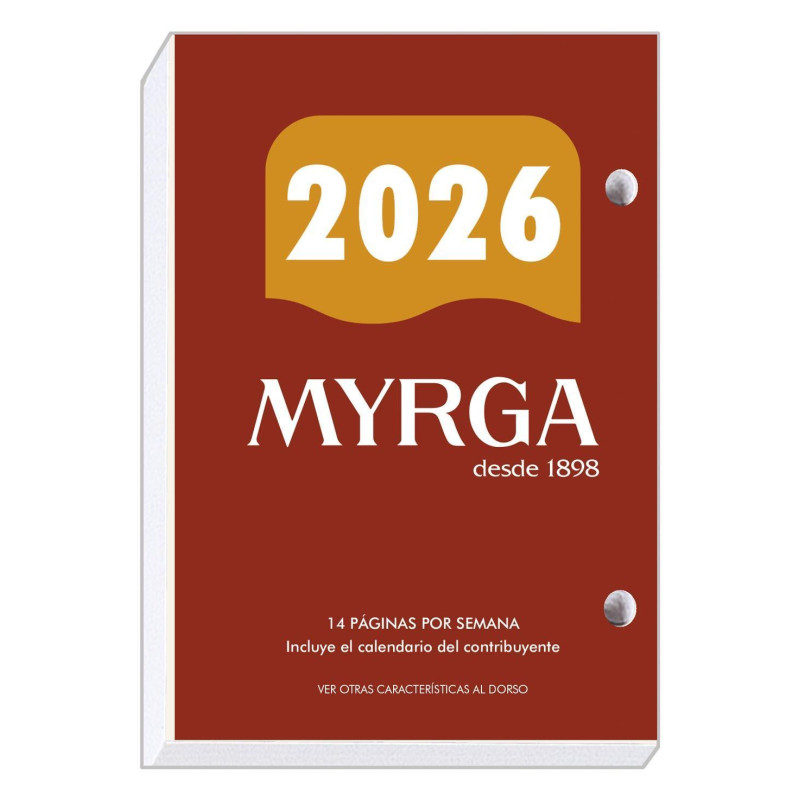 CALENDARIO 2026 MYRGA "TACO Nº2" 8,3x12cm CASTELLANO CALENDARIO 2026 MYRGA "TACO Nº2" 8,3x12cm CASTELLANO