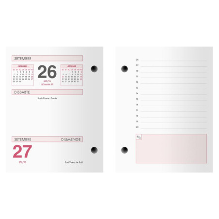 CALENDARIO 2026 DOHE "BLOQUE BUFETE" 8,5x11cm CATALÁN