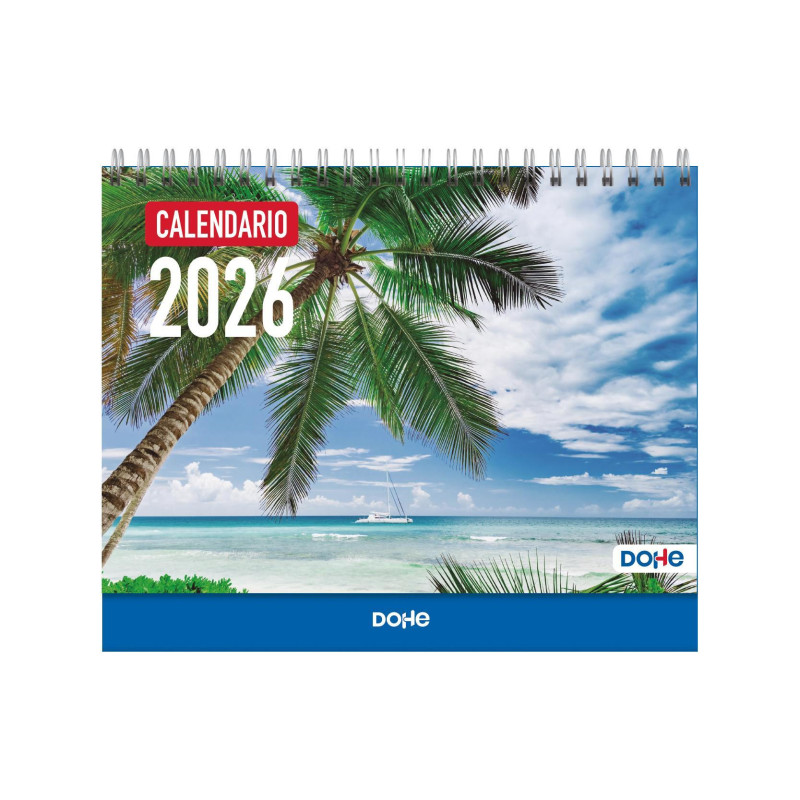 CALENDARIO SOBREMESA 2026 DOHE  "IMÁGENES: PAÍSES EXÓTICOS"