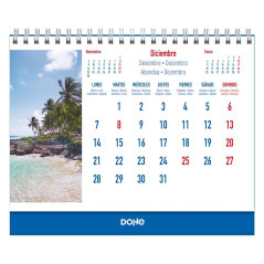 CALENDARIO SOBREMESA 2026 DOHE  "IMÁGENES: PAÍSES EXÓTICOS"