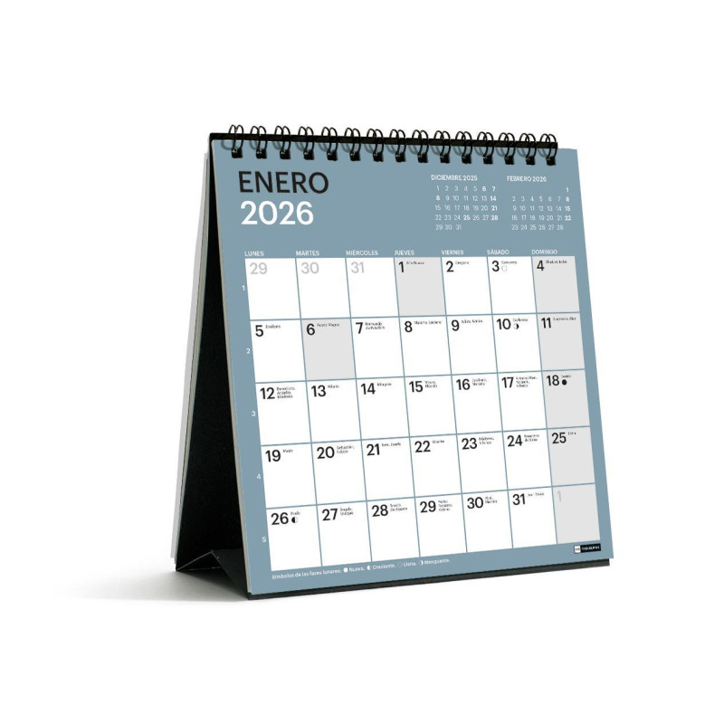 CALENDARIO SOBREMESA 2026 MIQUELRIUS "CHROMAT" 14x15cm CALENDARIO SOBREMESA 2026 MIQUELRIUS "CHROMAT" 14x15cm