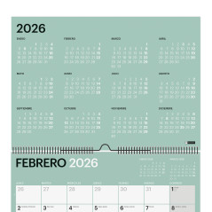 CALENDARIO DE PARED 2026 MIQUELRIUS "CHROMAT" CASTELLANO