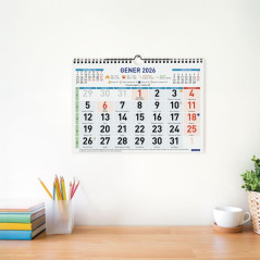 CALENDARIO DE PARED 2026 FINOCAM "COLOR: Nº GRANDES M" CATALÁN