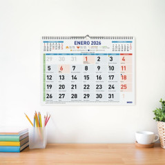 CALENDARIO DE PARED 2026 FINOCAM "COLOR: MIXTO L" CASTELLANO