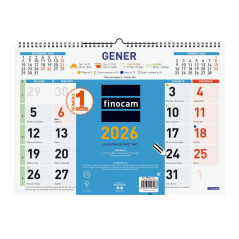CALENDARIO DE PARED 2026 FINOCAM "COLOR: MIXTO L" CATALÁN