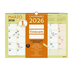CALENDARIO DE PARED 2026 FINOCAM "GRAFIK" CASTELLANO