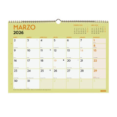 CALENDARIO DE PARED 2026 FINOCAM "GRAFIK" CASTELLANO