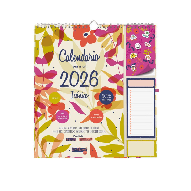 CALENDARIO DE PARED 2026 FINOCAM "TALKUAL PLUS" CALENDARIO DE PARED 2026 FINOCAM "TALKUAL PLUS"