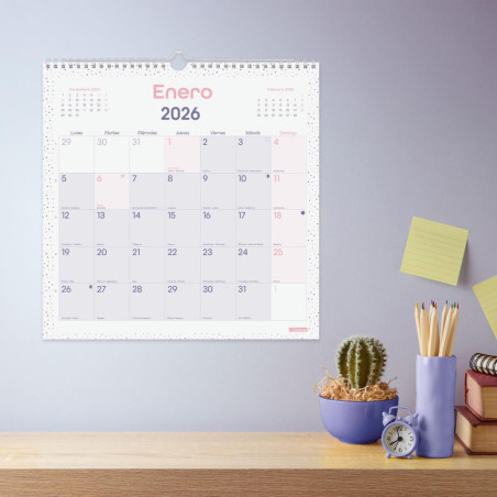 CALENDARIO DE PARED 2026 FINOCAM "CHIC" CASTELLANO