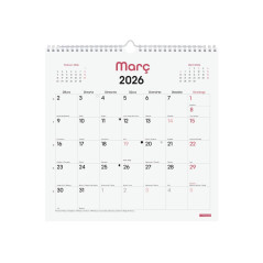 CALENDARIO DE PARED 2026 FINOCAM "CHIC" CATALÁN