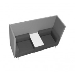 SOFÁ ROCADA SOFT SEATING DOBLE CON MESA