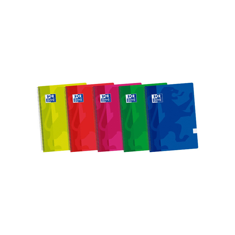 CUADERNO OXFORD SCHOOL CLASSIC Fº 80h 4x4 COLORES VIVOS