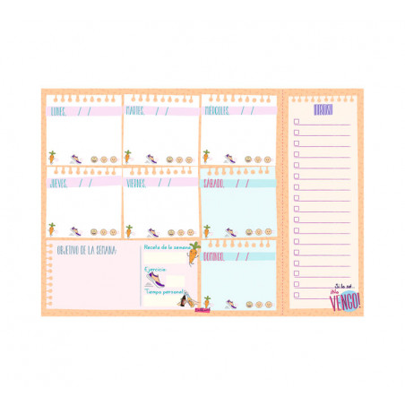 PLANIFICADOR FINOCAM A4 "TALKUAL: PERSONAL" SEMANA VISTA CASTELLANO
