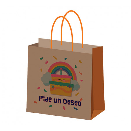 CAJA 25 BOLSAS KRAFT CON MENSAJES PARA CUMPLEAÑOS